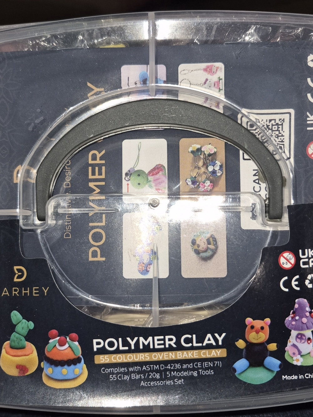 Polymer Clay 55-Color Oven Bake Clay Set